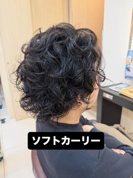 カール 鶴川店(K：R) メンズツーブロックパーマカーリーヘア