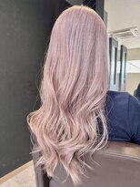 リオリス ヘア サロン(Rioris hair salon) 淡色ピンクベージュ×ハイトーンロング