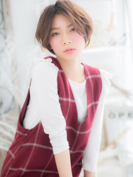 モッズヘア 上尾西口店(mod's hair) センターパートで引き締め!”大人顔”ボブa