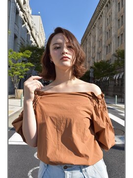 グラマシー アレックス(Gramercy alex) ふんわりカール×イノセントカラーボブ