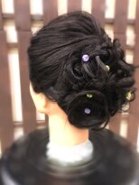 ヘアーサロン ティアレ(hair salon Tiare) 黒髪透け感☆編み込みフルアップ