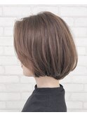 ナチュラルボブ×ベージュ