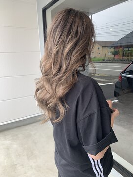 ナンバー(number+) 透明感抜群♪ダブルカラーブリーチミルクティーベージュ