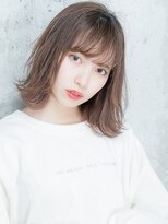 ジーナ セントラル銀座(Zina)&nbsp;セシルカットフリンジウェーブ×大人かわいい前髪ココアブラウン