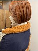 ミニボブ×オレンジブラウン