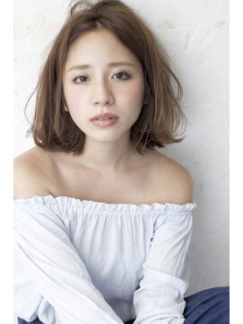 アール 西新井店(ar) 大人可愛い20代30代40 前下がりミディアムボブ丸みミディ西新井