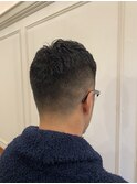 メンズカット×フェード×アップバング<理容室>