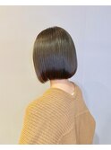 20代30代40代前下がりストレート大人ボブリップライン