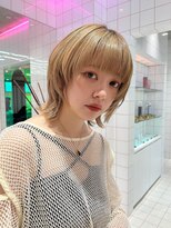 ロンドルーチェ 心斎橋(Lond luce)&nbsp;ダークアッシュ/ミディアムレイヤーカット［髪質改善/縮毛矯正］