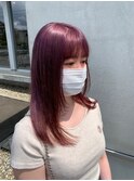 ラベンダーピンクxレイヤーカット