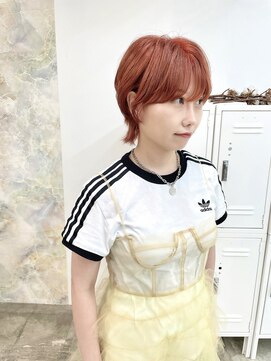 カシェル(cashel kishaba) ショートウルフ×オレンジ