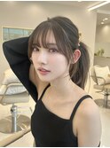 レイヤーカット韓国ヘア