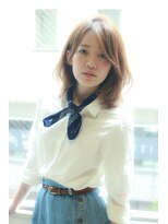 ルーカ 恵比寿(LU-CA)&nbsp;30代40代50代　大人可愛い小顔ミディアムレイヤー恵比寿