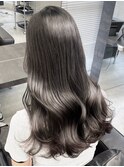 ふんわりカールヘルシースタイルルーズヘアショコラアッシュ