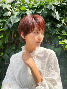 アンバー 池袋(amber) 切りっぱなしボブ/美髪/ピンクブラウン[池袋駅]