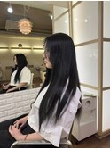 大人黒髪ロング＋コレストンカラー＋生コラーゲントリートメント