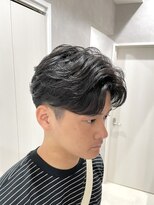 メレ 仙台(Mele)&nbsp;ニュアンスパーマ/ダークアッシュ/センターパート/センター分け