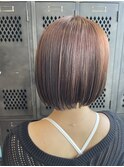 ヘアドネーションカットナチュラルカラー大人可愛い艶感ショート