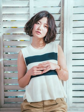 モッズヘア 越谷(mod's hair) フレンチカジュアルひし形レイヤーカットボブパーマtk3越谷