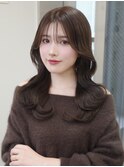 11530髪質改善ワンホンヘアグレージュ韓国風巻きレイヤーカット