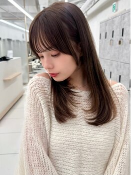 アッシュ 中野店(Ash)の写真/【くせ撃退◎】ダメージレスな艶髪ストレートをご提案！憧れの韓国ストレートに♪[韓国/中野]