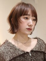 サイン 渋谷(SIGN)&nbsp;20代/透明感カラー/グレージュ/タッセルボブ/レイヤーボブ