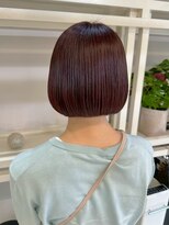 ディーエックス ウエスト(Dxxxx WEST)&nbsp;ボルドー×丸みボブ