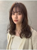 レイヤーミディアムパーマ/ダメージレスニュアンスパーマ/表参道