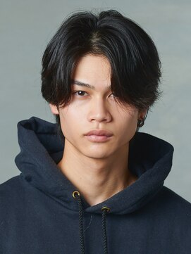 エルマーク 心斎橋(L-MARK) センターパート/ニュアンスパーマ/カルマパーマ/men's