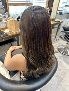ヘアリゾート粋 トゥジュ 池袋東口店(tujuh) 艶髪ウェーブ/髪質改善/透明感カラー/ブラウン