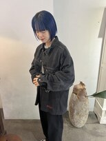 デヴェロペ(Devellope.)&nbsp;ボブ　ブリーチ　ネイビーカラー