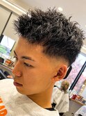 ツイストスパイキー×スキンフェード