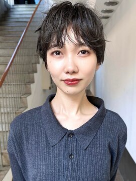トリッカ 銀座(tricca) ショートボブ/ショートヘア/小顔/顔まわりカット/ショートパーマ