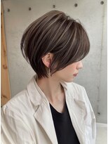 ディモアンド 表参道(Dimo&)&nbsp;カット/ホワイトグレージュ/レイヤーカット/チェリーブラウン