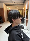 刈り上げなし毛流れセンターパート