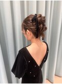 縦ツイン×ベロアリボン