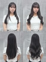 リップ 大阪本店(LIP) 【レミー100%最高級人毛/ロング】シールエクステ60枚+カラー