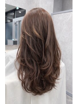 レンブラントヘアー(Lembrant HAIR) セミロングレイヤーカット+ミルクティーグレージュ