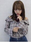 透明度◎グレイアッシュ×シースルーバング♪インナーハイライト