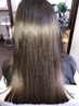 ポイント縮毛(ハーフ)＋カラー15120→12000 TR付きロング料金あり