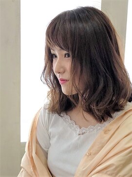 ヘアカフェ コトノハ(hair cafe Kotonoha) 【コトノハ】大人可愛い　ラフウェーブ　小顔　ボブディ