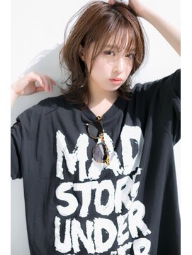 ヴェイン 渋谷(vain) 【vain#B】シースルーバングの小顔ネオウルフ☆