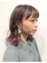 コマ(coma)&nbsp;【coma中野】ピンクバレイヤージュミディアムレイヤー