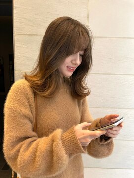 ヌイ 横浜(nui) フレンチベージュ_エアリーミディホワイトアッシュ