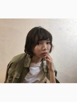 ラグジュアリーサロン ウィッシュ(Luxury Salon Wish) 前下がりボブ ショコラアッシュ ヘルシースタイル