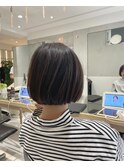 地毛風カラー×ボブ
