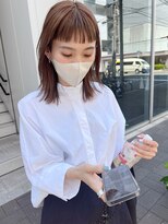 カフ(CAF)&nbsp;CAF松本【眉上前髪×透明感ベージュカラー】