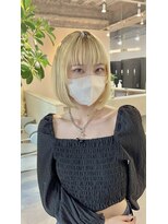 フラッグヘア 新宮店(Flag HAIR)&nbsp;ハイトーンボブ☆ケアブリーチ