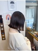 切りっぱなしボブ