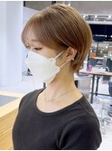 ベージュショート_チョコレートプリカール大人ガーリー_ba407271